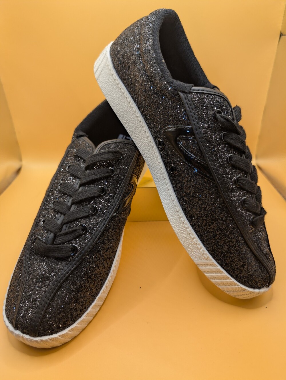Sparkling Black Athletic Shoes for Women.I Have Size 8,9.5, 11 Still Available